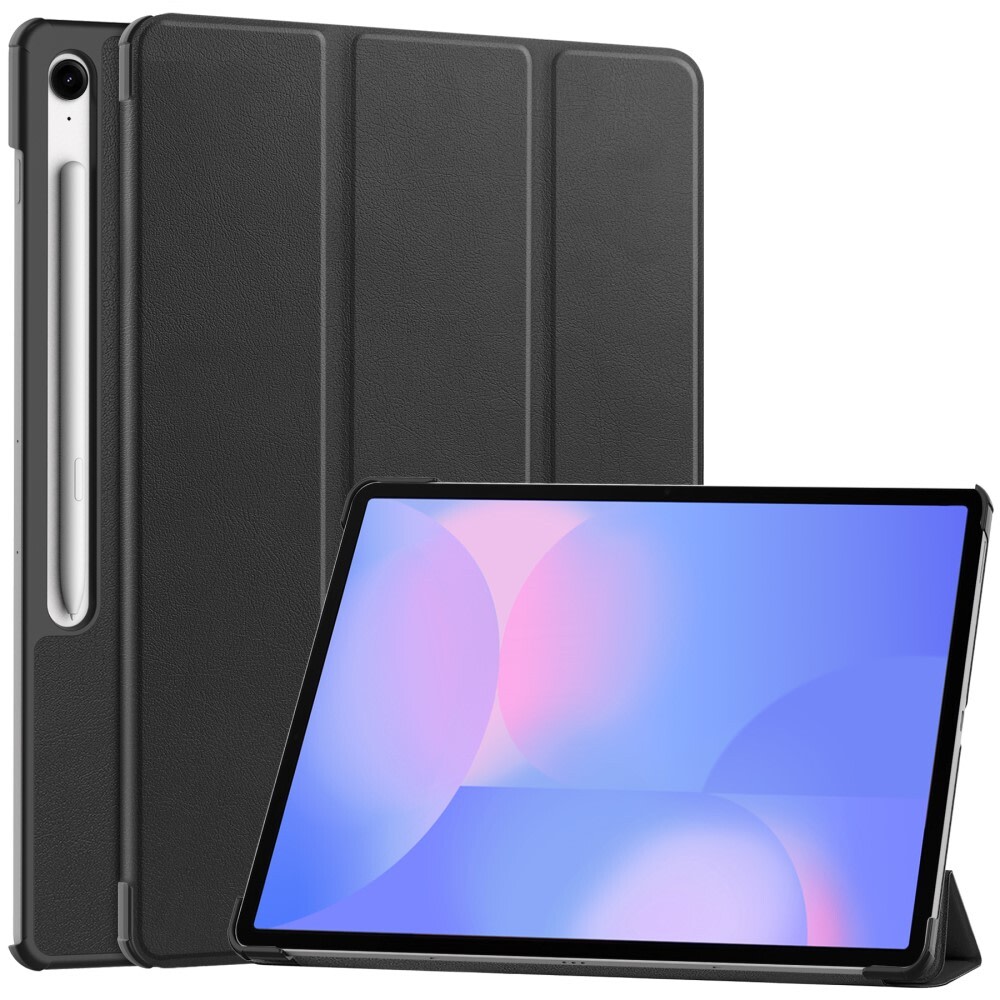 Etui "Fold" za Samsung Galaxy Tab S10 FE Plus - črn