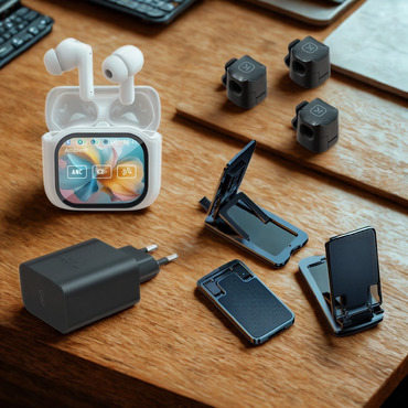 Office Essentials - Pametne slušalke z dušenjem hrupa, hitri polnilec in vse za urejen delovni prostor
