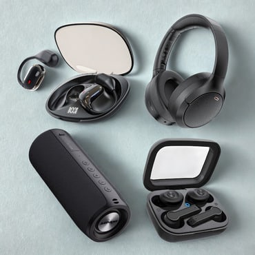 Family Mega Pack – Vrhunski komplet štirih slušalk in zvočnika za vsak slog poslušanja - od športa do sprostitve