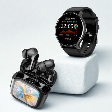 Stay Smart Pack - pametne slušalke z zaslonom in športna ura za zvok, gibanje in povezljivost - po odlični ceni
