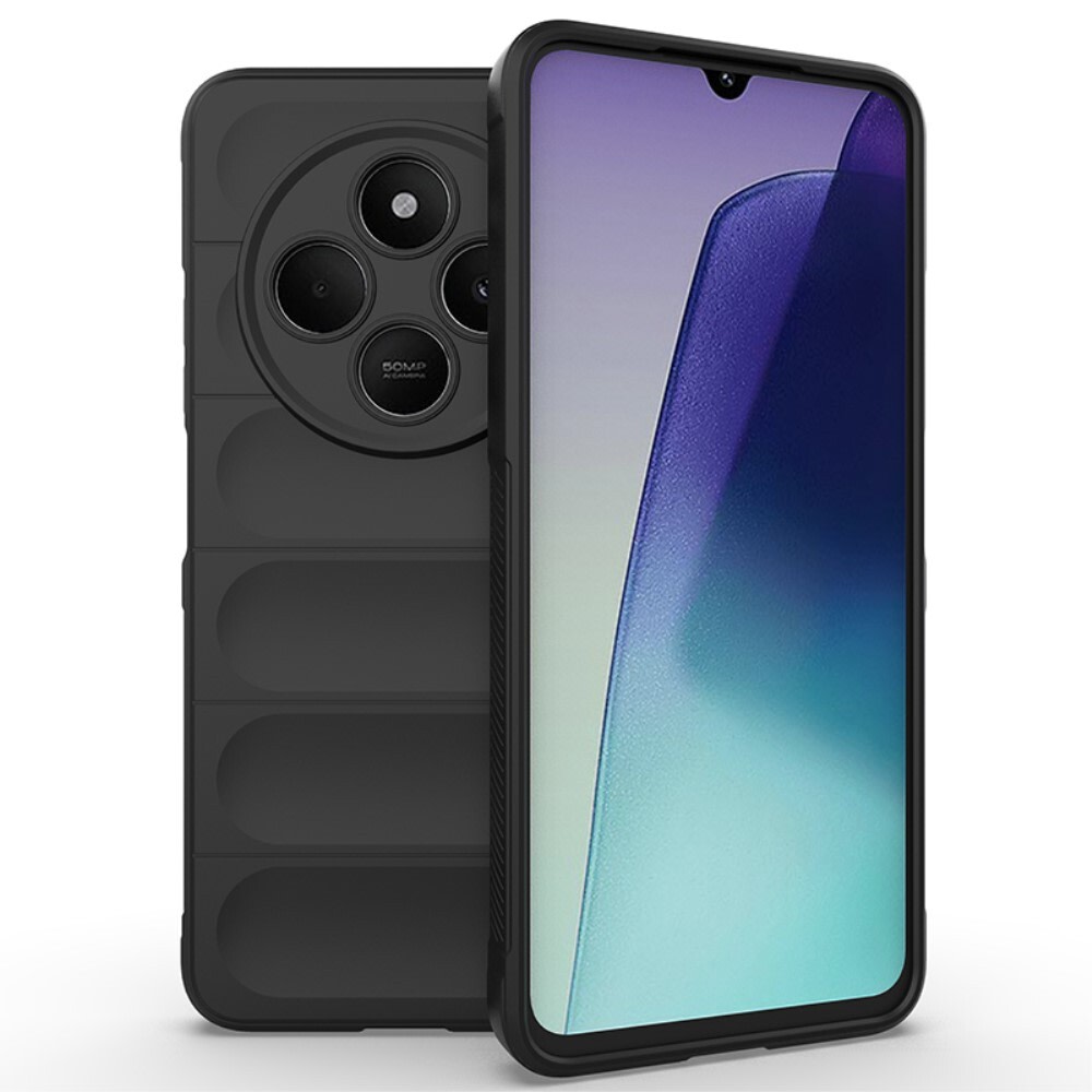 Robusten ovitek "Waves" za Xiaomi Poco C75 - črn