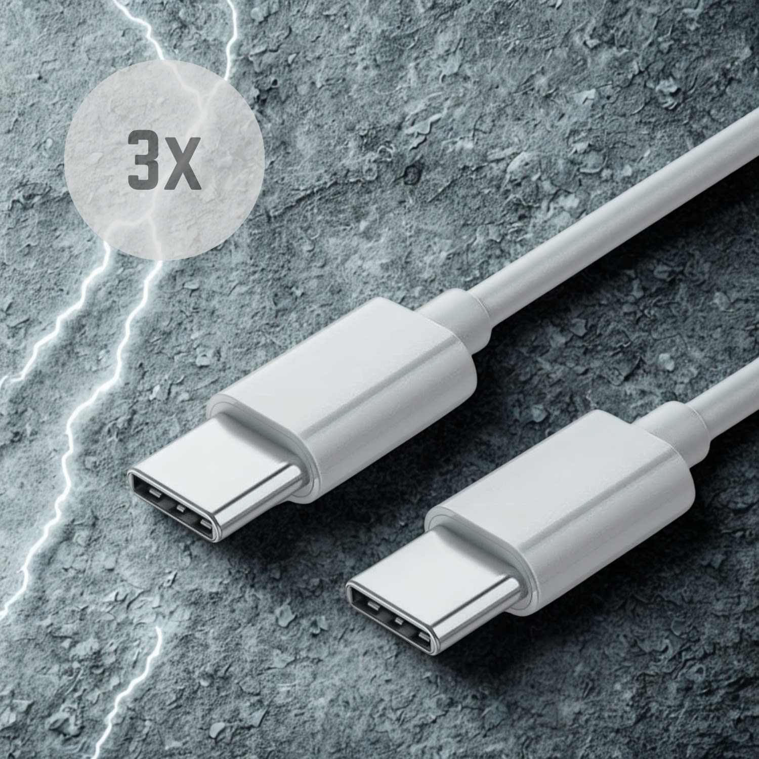 Universal USB-C 3-Pack - Komplet izjemno trpežnih 60W kablov s standardi hitrega polnjenja QC in PD