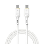 USB-C v USB-C kabel WIWU "C034" s PD3.0 polnjenjem 60W in prenosom podatkov - 1,2 m - bel USB-C v USB-C kabel WIWU "C034" s PD3.0 polnjenjem 60W in prenosom podatkov - 1,2 m - bel