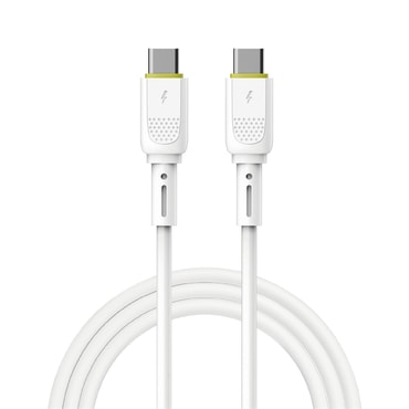 USB-C v USB-C kabel WIWU "C034" s PD3.0 polnjenjem 60W in prenosom podatkov - 1,2 m - bel USB-C v USB-C kabel WIWU "C034" s PD3.0 polnjenjem 60W in prenosom podatkov - 1,2 m - bel