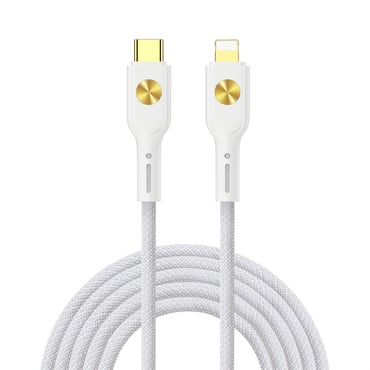 USB-C v Lightning pleten kabel WIWU "C035" s PD polnjenjem 30W in prenosom podatkov - 1,2 m - bel USB-C v Lightning pleten kabel WIWU "C035" s PD polnjenjem 30W in prenosom podatkov - 1,2 m - bel