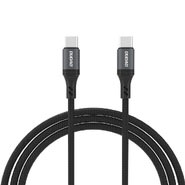 USB-C v USB-C kabel Dudao L3CC z močjo 60W in najlonsko pletenico - 2m - črn