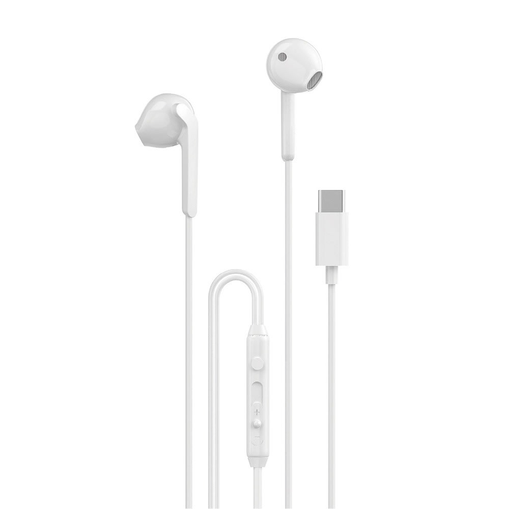 In-ear slušalke Dudao X3C z USB-C priključkom in upravljanjem na kablu - 1.2m - bele