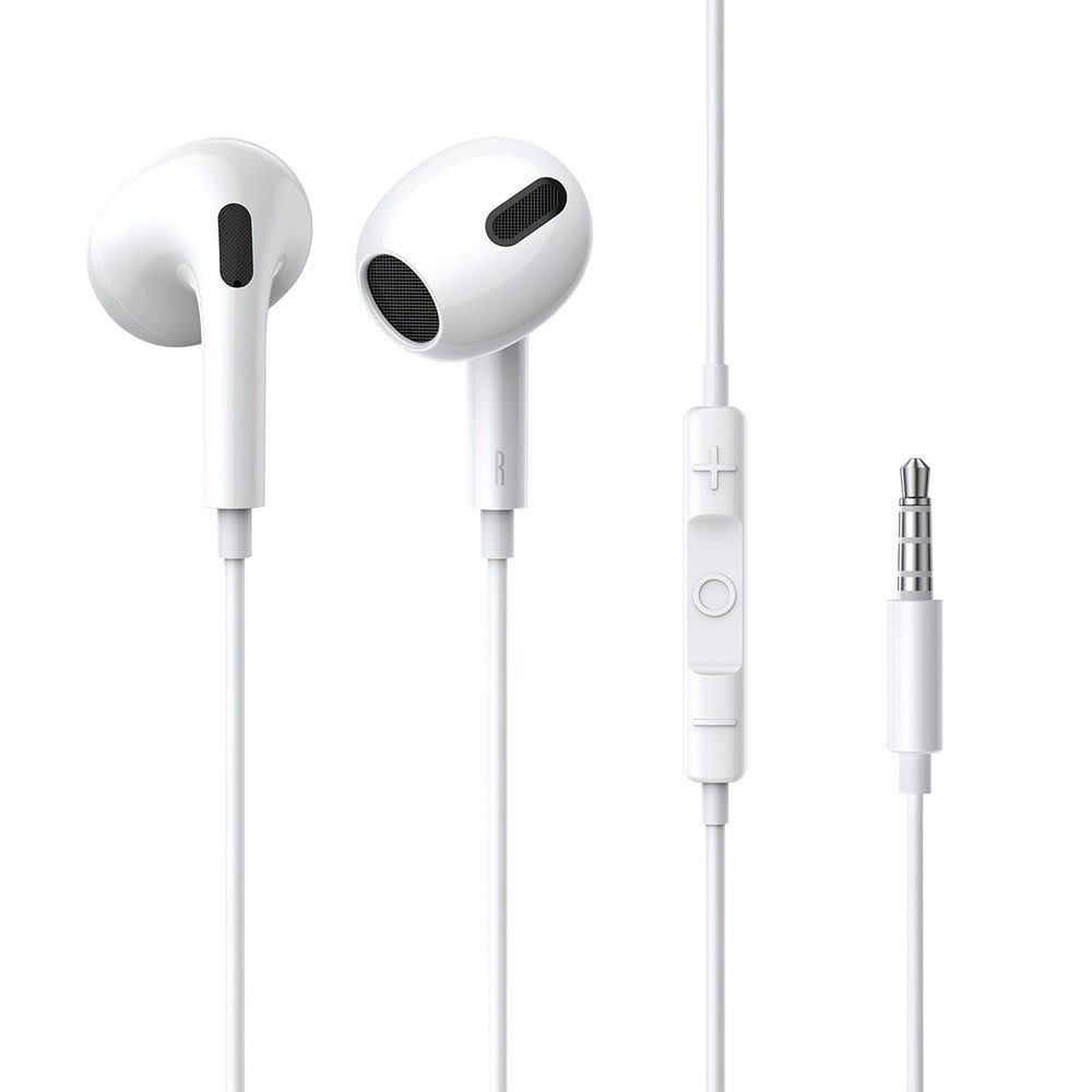 In-ear slušalke Baseus Encok H17 z 1.1m kablom, mikrofon in upravljanjem na kablu - bele