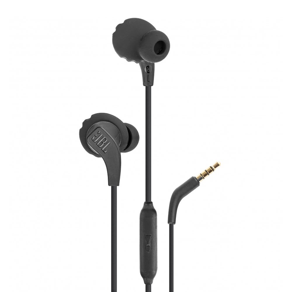 In-ear slušalke JBL Endurance Run 2 z mikrofonom, vodoodpornostjo IPX5 in FlipHook™ funkcijo - 1.2 m - črne