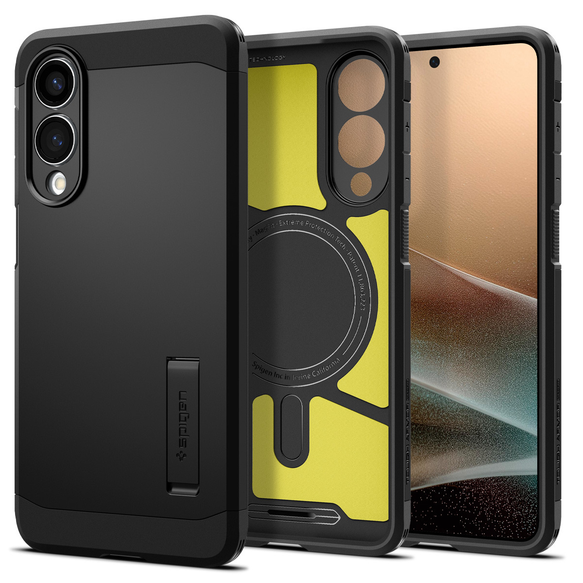 Ovitek Spigen "Tough Armor Mag" za Samsung Galaxy S25 Edge - black