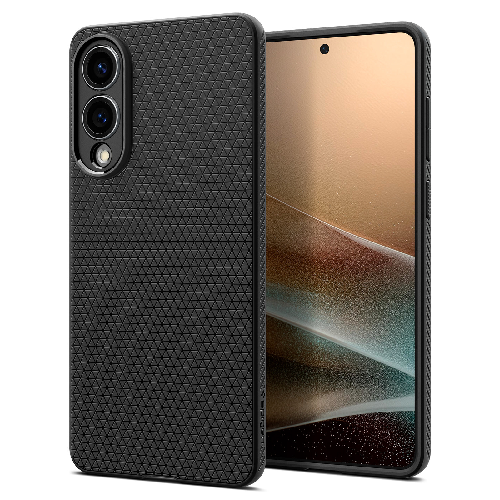 Ovitek Spigen "Liquid Air" za Samsung Galaxy S25 Edge - matte black