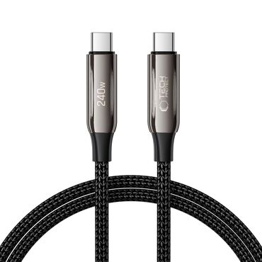 USB-C v USB-C kabel Tech-Protect "UltraBoost 10T" s PD 240W in QC 4.0 polnjenjem ter 480 Mbps prenosom podatkov - 2m - črn USB-C v USB-C kabel Tech-Protect "UltraBoost 10T" s PD 240W in QC 4.0 polnjenjem ter 480 Mbps prenosom podatkov - 2m - črn