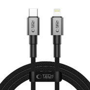 USB-C v Lightning kabel Tech-Protect "UltraBoost DNA" s PD 27W in 3A polnjenjem ter 480 Mbps prenosom podatkov - 2m - siv