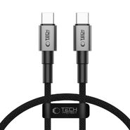 USB-C v USB-C kabel Tech-Protect "UltraBoost DNA" s PD 100W in 5A polnjenjem ter 480 Mbps prenosom podatkov - 0.25m - siv