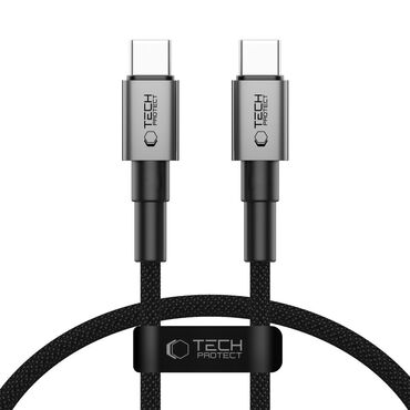 USB-C v USB-C kabel Tech-Protect "UltraBoost DNA" s PD 100W in 5A polnjenjem ter 480 Mbps prenosom podatkov - 0.25m - siv USB-C v USB-C kabel Tech-Protect "UltraBoost DNA" s PD 100W in 5A polnjenjem ter 480 Mbps prenosom podatkov - 0.25m - siv