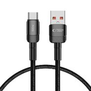 USB-A v USB-C kabel Tech-Protect "UltraBoost EVO" s PD 100W in 5A polnjenjem ter 480 Mbps prenosom podatkov - 0.25m - črn