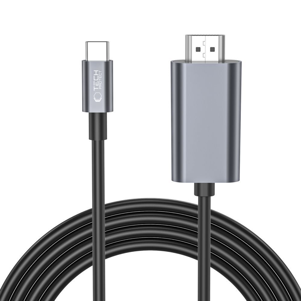 Tech-Protect kabel USB-C v 4K HDMI 60 Hz "Ultraboost Computer" - 2m - črn