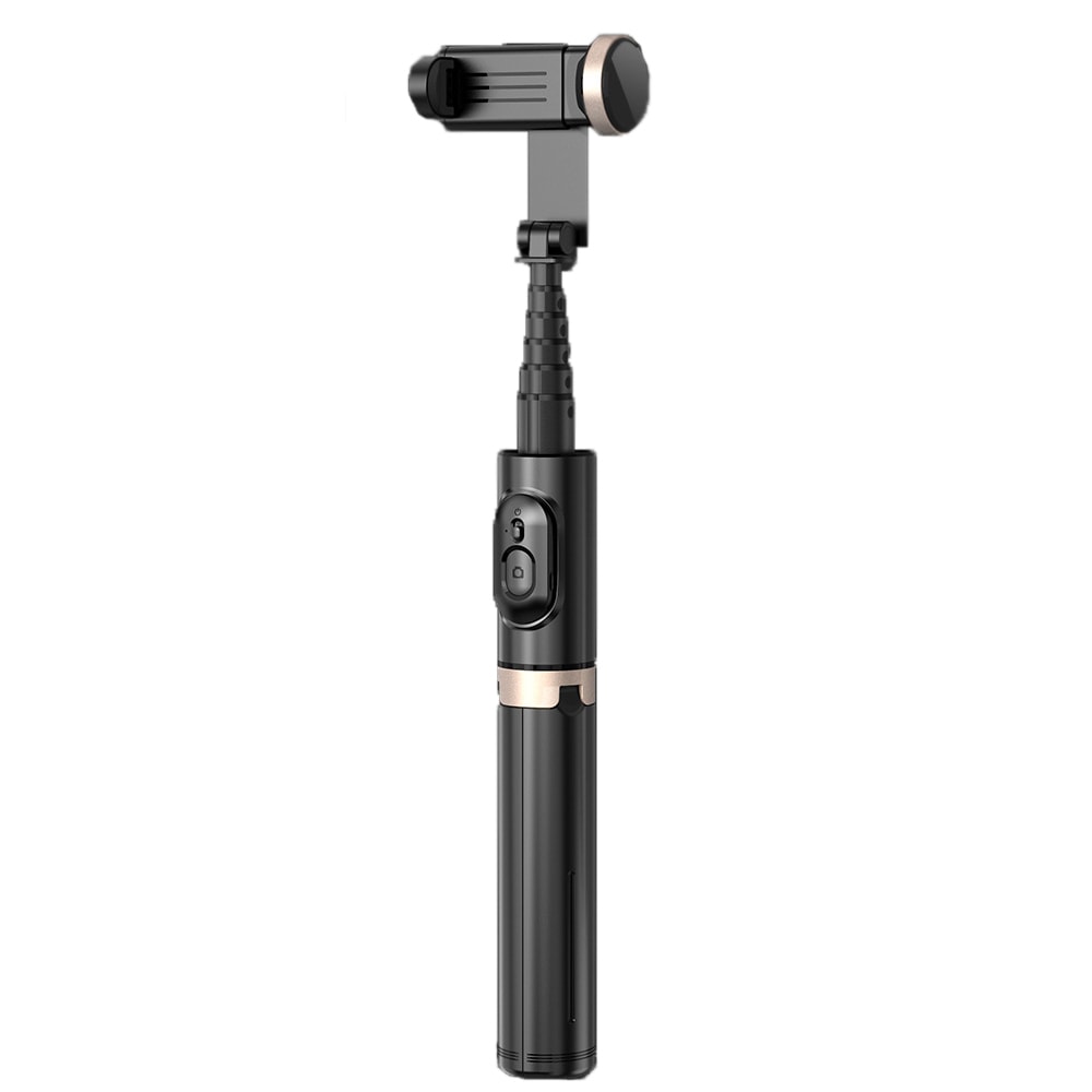 Selfie stick Techsuit "Q12" s trinožnim stojalom in daljinskim sprožilcem - črn