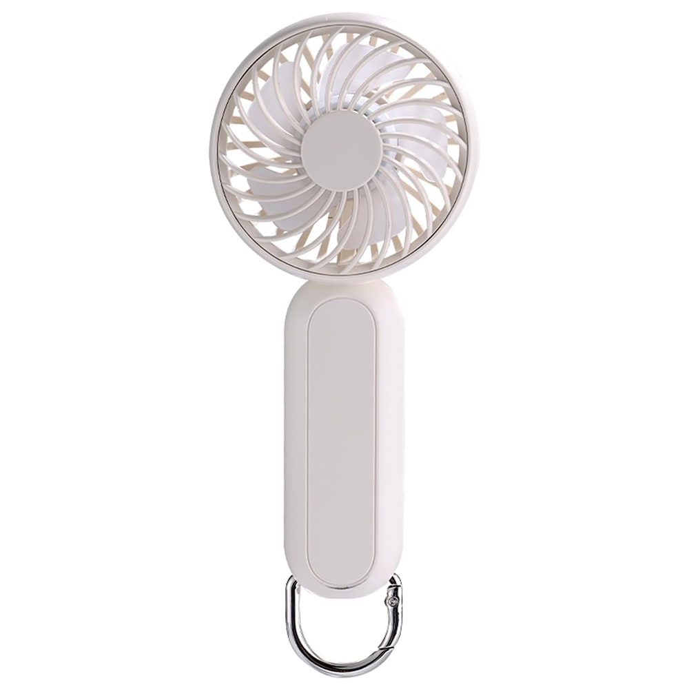 Premium prenosni ventilator Techsuit "Handheld" izjemno majhen in s tremi hitrostmi - bel