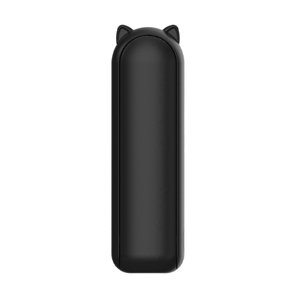 Premium prenosni ventilator Techsuit "Mini Cat" s tremi hitrostmi in power bankom s kapaciteto 2000 mAh - črn