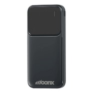 Power bank MOONX "MP01" 10000 mAh 20W, z enim USB-C in dvema USB-A izhodoma - črn