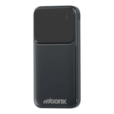 Power bank MOONX "MP01" 10000 mAh 20W, z enim USB-C in dvema USB-A izhodoma - črn Power bank MOONX "MP01" 10000 mAh 20W, z enim USB-C in dvema USB-A izhodoma - črn