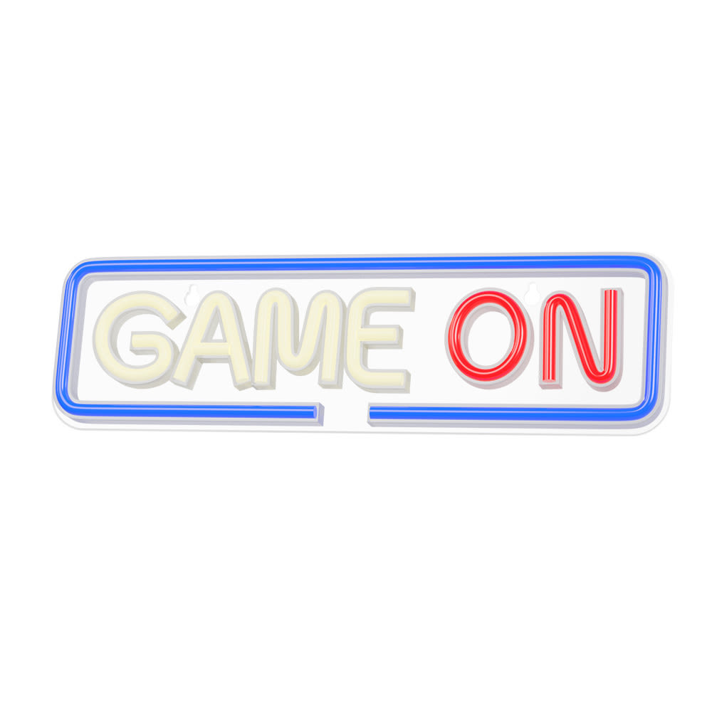 Stenski Neon LED napis "Game On"