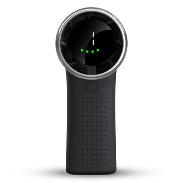 Premium prenosni ventilator Techsuit "Mini Hand Fan" z LED zaslonom in petimi hitrostmi - črn