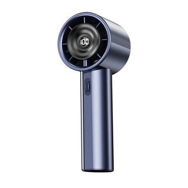 Premium prenosni ventilator Techsuit "Handheld Mini Fan" z LED zaslonom in nastavljivo hitrostjo vetra - moder