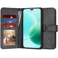 Etui Techsuit "Diary Book" za Honor 400 Lite - črn