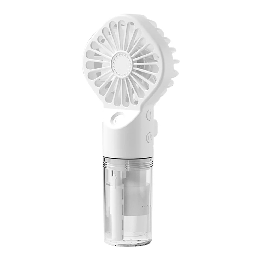 Premium prenosni ventilator Techsuit "Humid" z vgrajenim razpršilcem in štirimi hitrostmi - bel