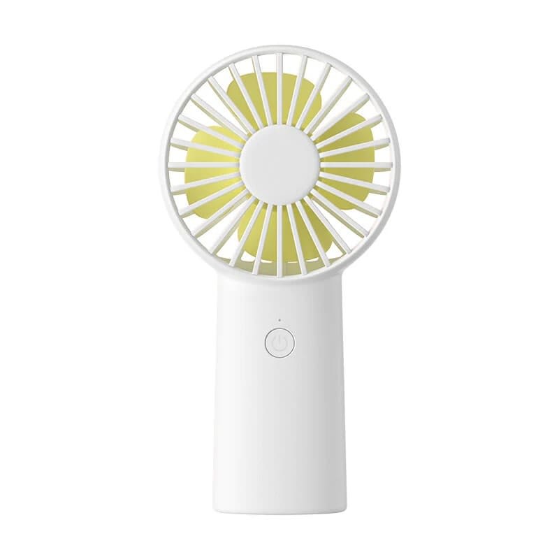 Premium prenosni mini ventilator JisuLife "Life6" z USB polnjenjem in tremi hitrostmi - bel