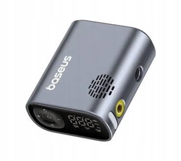 Mini kompresor Baseus "PrimeTrip" - prenosna tlačilka za pnevmatike ali žoge - 2500 mAh - črn