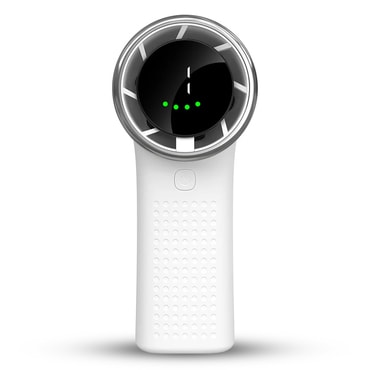 Premium prenosni ventilator Techsuit "Mini Hand Fan" z LED zaslonom in petimi hitrostmi - bel