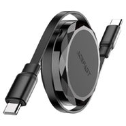 Retrakcijski USB-C kabel Acefast C13-03 z 60W polnjenjem - 0.8 m - črn