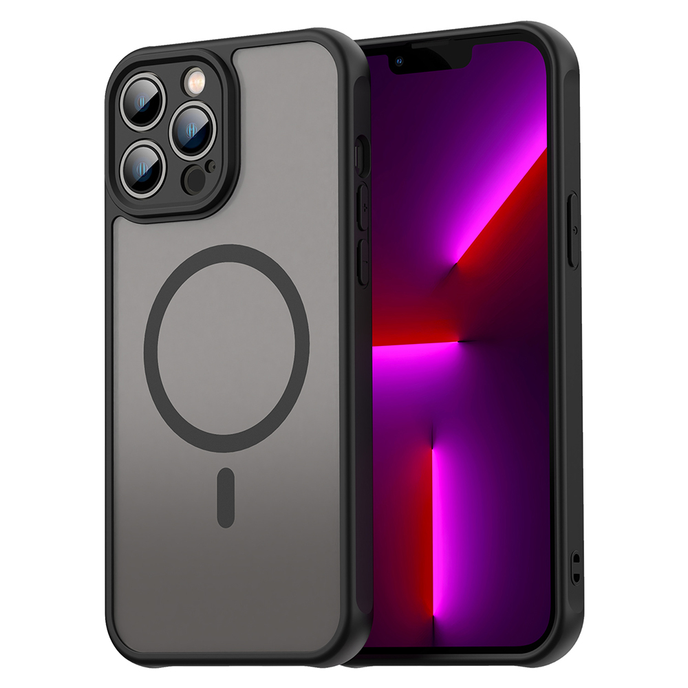 Hibridni ovitek "HaloFrost II MagSafe" za iPhone 13 Pro Max - black