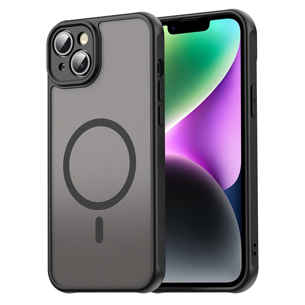 Hibridni ovitek "HaloFrost II MagSafe" za iPhone 14 - black