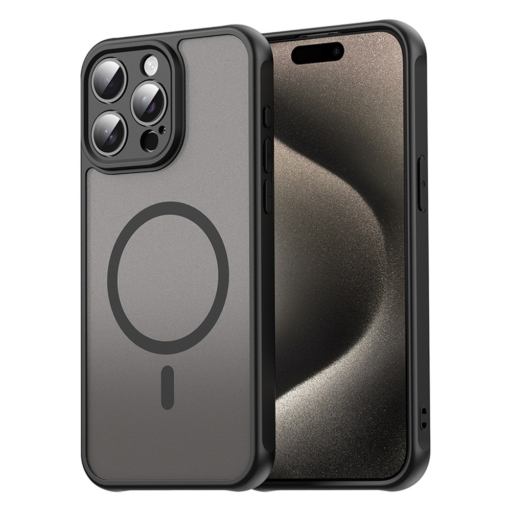 Hibridni ovitek "HaloFrost II MagSafe" za iPhone 15 Pro - black
