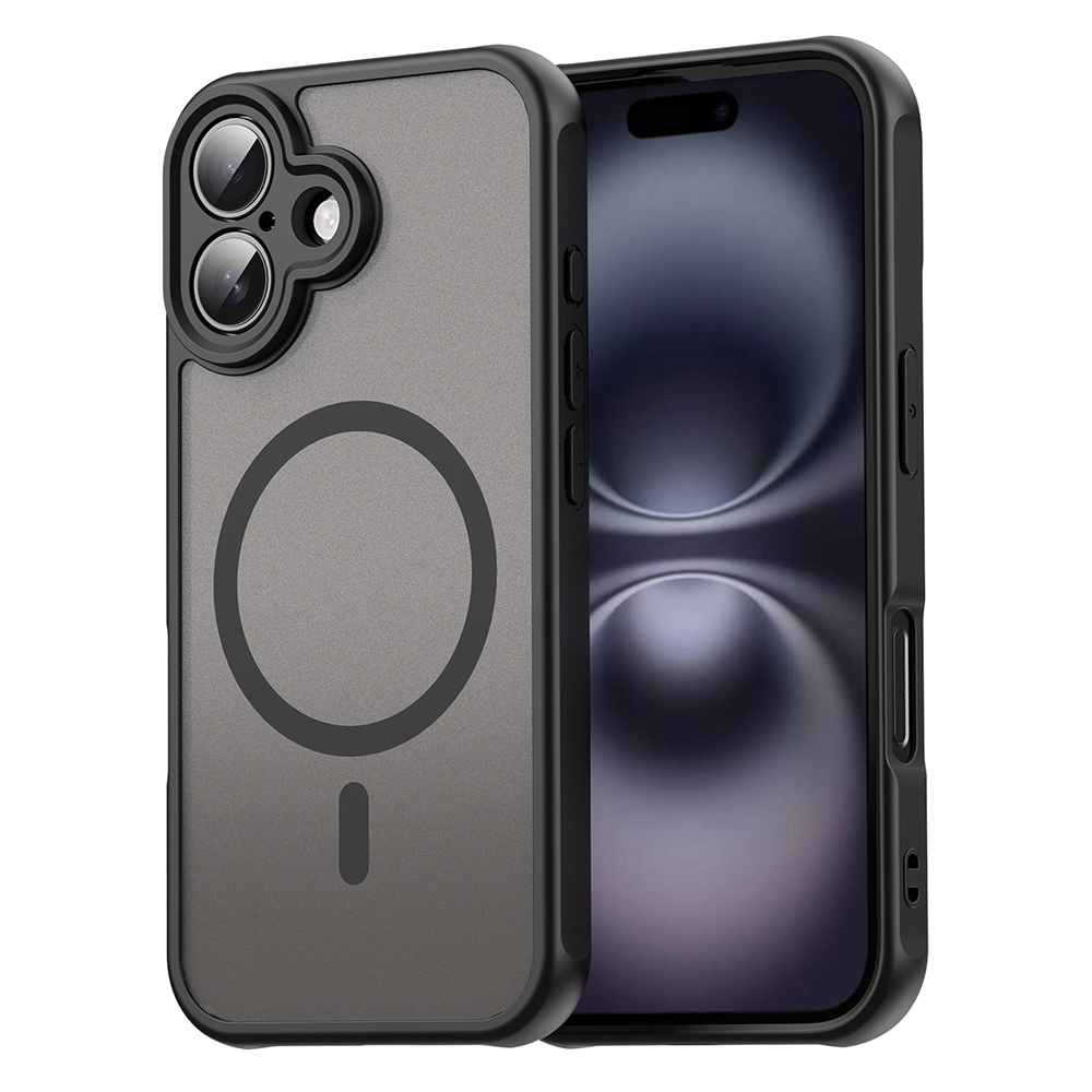 Hibridni ovitek "HaloFrost II MagSafe" za iPhone 16 Plus - black