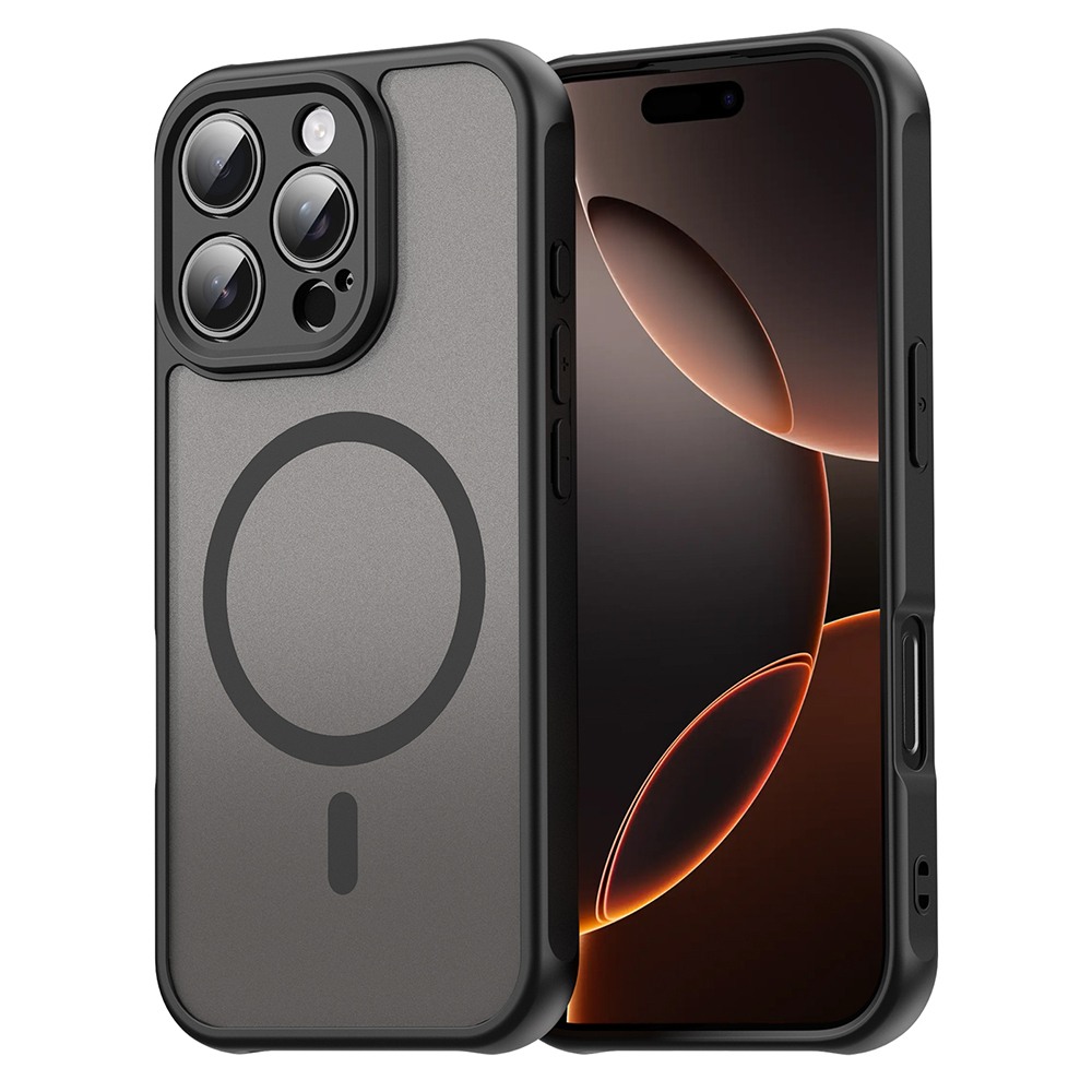 Hibridni ovitek "HaloFrost II MagSafe" za iPhone 16 Pro - black