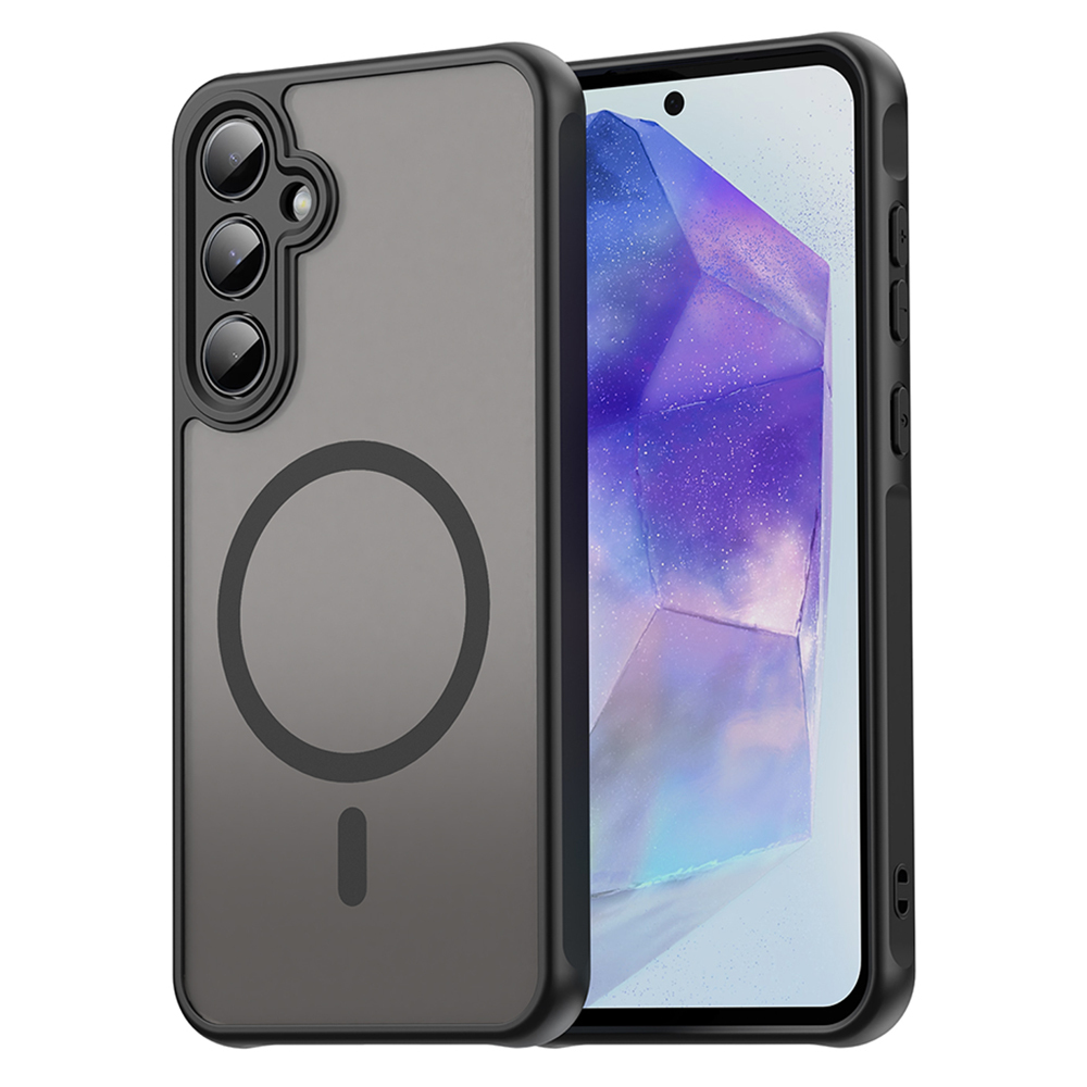 Hibridni ovitek "HaloFrost II MagSafe" za Samsung Galaxy A55 - black