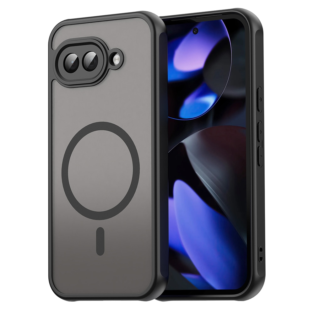 Hibridni ovitek "HaloFrost II MagSafe" za Google Pixel 9a - black