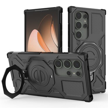 Hibridni ovitek "Carbon Shield Pro" za Samsung Galaxy S24 Ultra - black