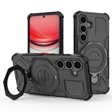 Hibridni ovitek "Carbon Shield Pro" za Samsung Galaxy S25 Plus - black