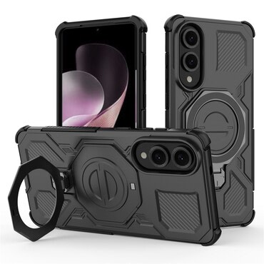 Hibridni ovitek "Carbon Shield Pro" za Samsung Galaxy S25 Edge - black