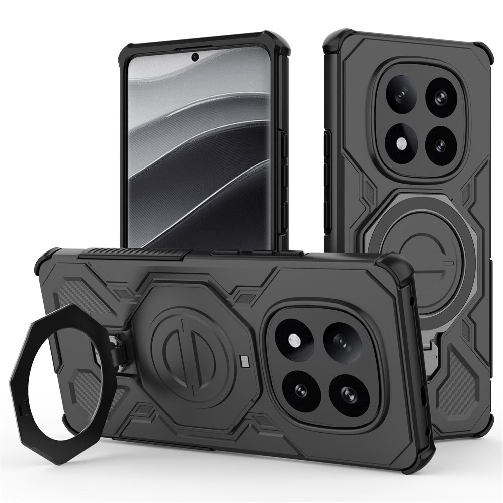 Hibridni ovitek "Carbon Shield Pro" za Xiaomi Redmi Note 14 Pro Plus 5G - black