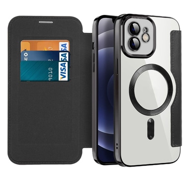 Etui "SmartMag Book" z Magsafe tehnologijo in RFID denarnico za iPhone 12 - black