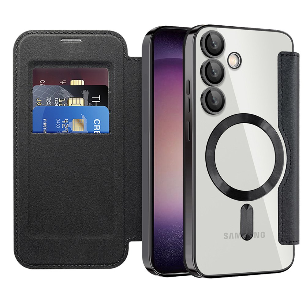 Etui "SmartMag Book" z Magsafe tehnologijo in RFID denarnico za Samsung Galaxy S23 Plus - black