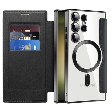 Etui "SmartMag Book" z Magsafe tehnologijo in RFID denarnico za Samsung Galaxy S23 Ultra - black