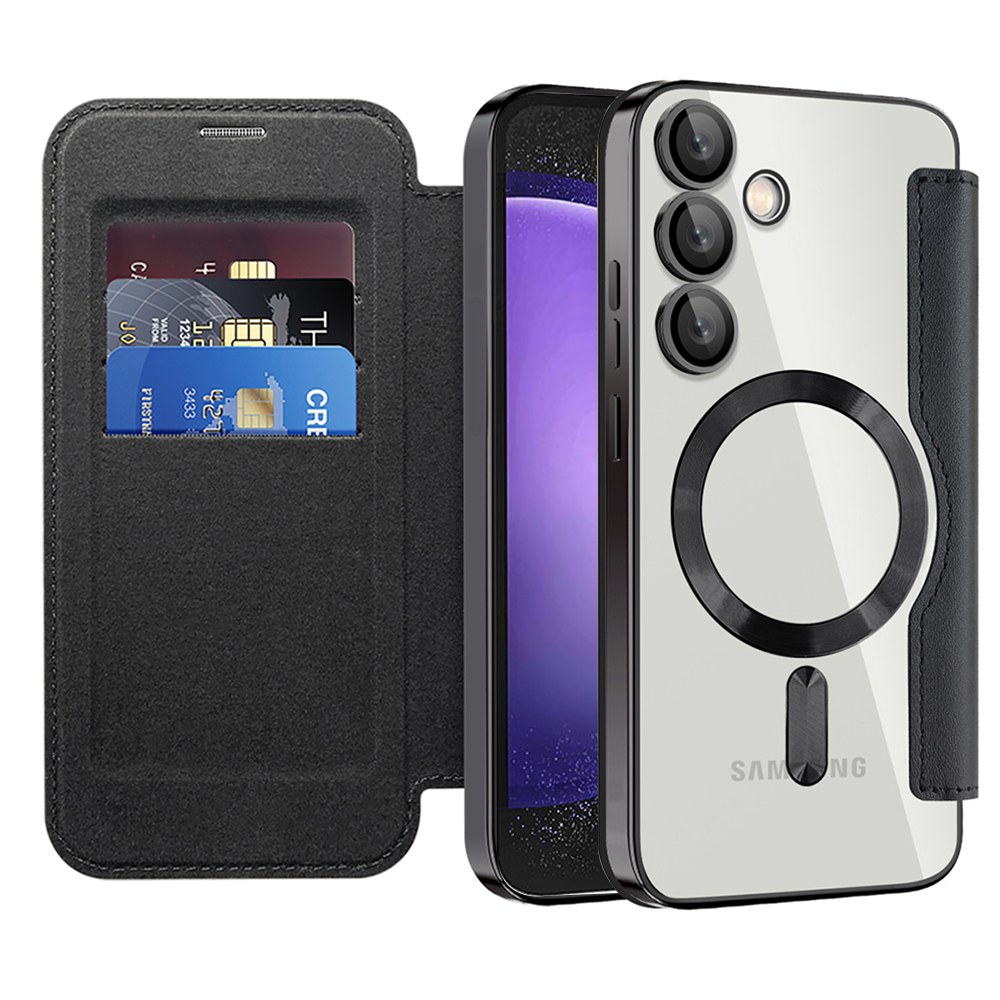 Etui "SmartMag Book" z Magsafe tehnologijo in RFID denarnico za Samsung Galaxy S23 FE - black